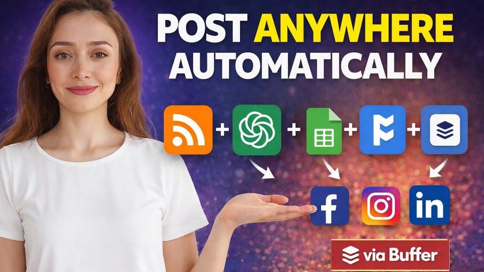 How to Automate Your Social Media | RSS → ChatGPT → Facebook, Instagram, LinkedIn & X